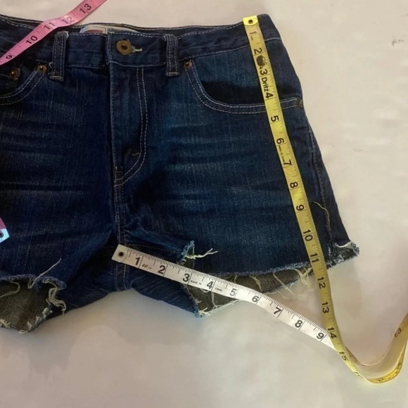 Levi’s 511 Denim Cut Off Jean Shorts Vintage Y2K Waist 26 Womens 2 XS Levis - Picture 8 of 11